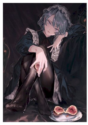 yande.re 980780 digital_version feet maid pantyhose skirt_lift ueno_zousui.jpg