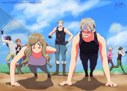 Hetalia (ヘタリア) - Hungary & Prussia (⌒-⌒; ).jpeg
