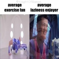 average exerciser vs lazyness enjoyer.mp4
