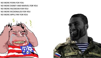 amerimutt (nm) vs russian soldier gigachad invading ukraine redscarepod stupidpoleurope.jpg