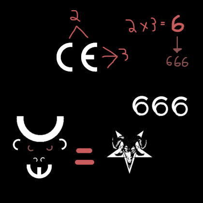 [OC] European CE mark satan devil .png