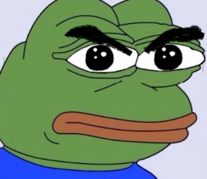 angry eybrows pepe.jpeg