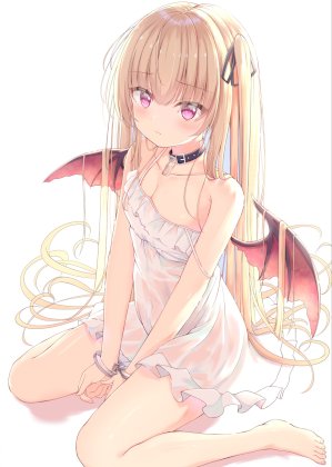yande.re 742869 bondage devil dress feet no_bra nopan rulu see_through summer_dress wardrobe_malfunction wet wet_clothes wings.jpg