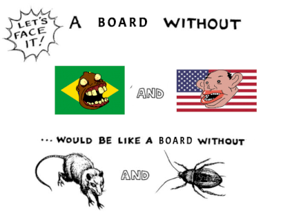 [OC] a board without amerimutt (nm) brazil meme int 4chan reaction .png