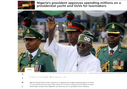 Screenshot 2023-11-12 at 16-40-55 Nigeria's president approves spending millions on a presidential yacht and SUVs for lawmakers Africanews.png