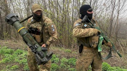 In the last days, members of the Freedom of Russia Legion, a unit of Russians fighting for Ukraine, underwent tactical training to practice cohesion in ambush and offensive operations..jpg