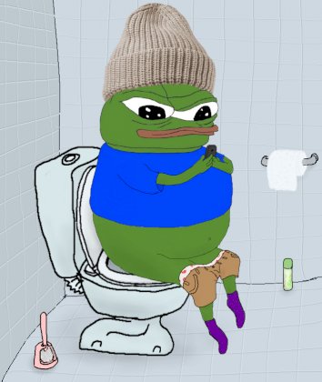 Apusha cozy and fresh toiletposting in cool violet socks and shapker.jpg