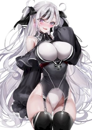 yande.re 985455 azur_lane elbe_(azur_lane) leotard nekometaru stockings thighhighs.jpg