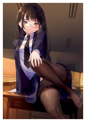 yande.re 980730 akasa_ai digital_version megane pantsu pantyhose seifuku skirt_lift.jpg