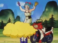 Dragon Ball e3 bulma tries to ride the cloud.mp4