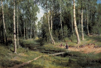 Иван Иванович Шишкин - Ручей в березовом лесу (1883).jpg