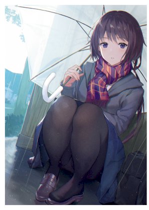 yande.re 980848 digital_version ichikawa_haru pantsu pantyhose seifuku skirt_lift sweater umbrella.jpg